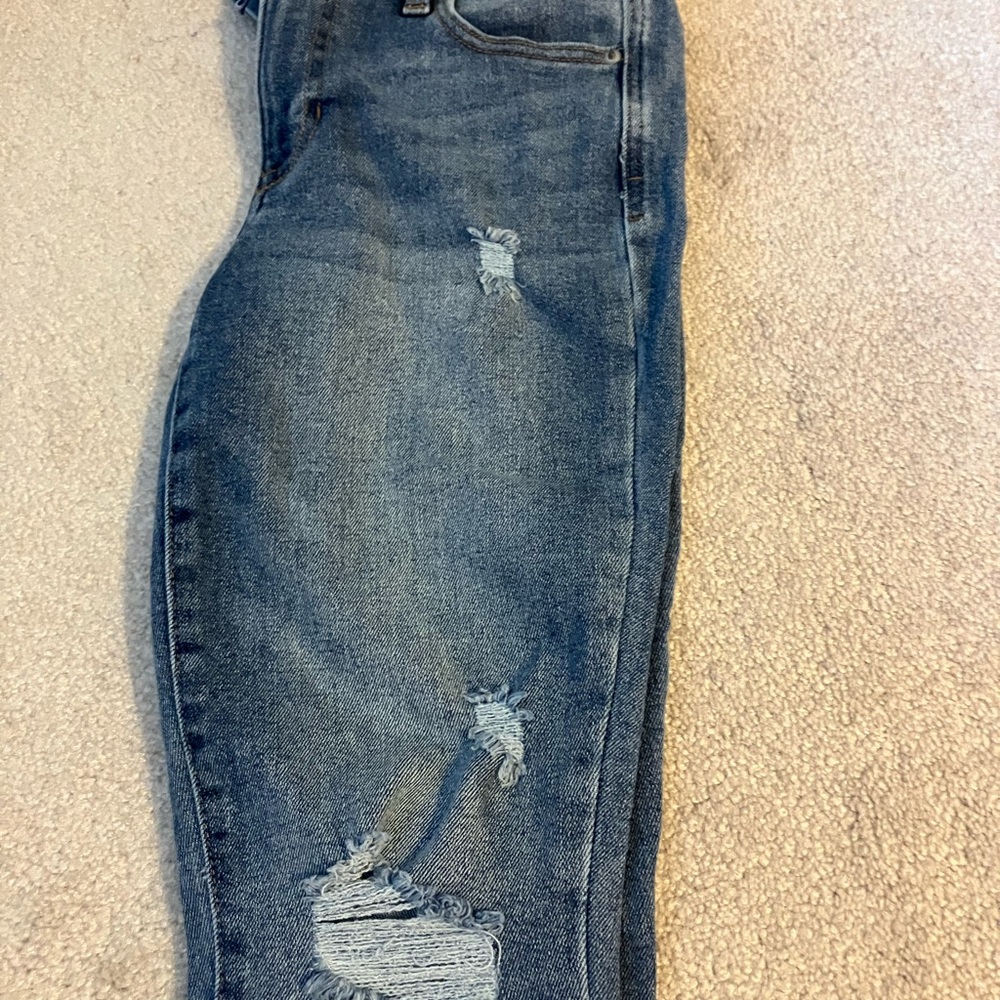 Distressed jeans
